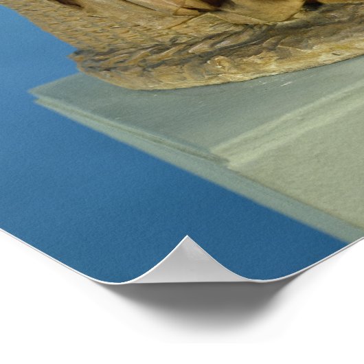 Peasant Woman voedt haar kind Poster (Hoek)