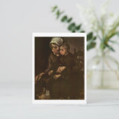 Peasant Woman with Child, Vincent van Gogh Briefkaart (Staand voorkant)