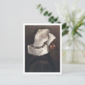 Peasant Woman with White Pet, Vincent van Gogh Briefkaart (Staand voorkant)