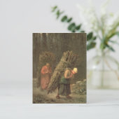 Peasant Women with Brushwood, c.1858 Briefkaart (Staand voorkant)