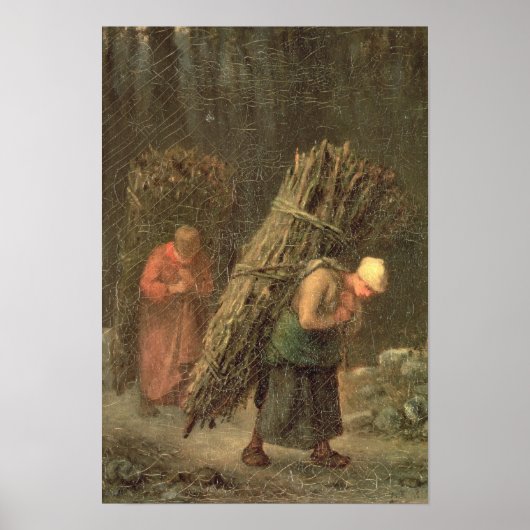 Peasant Women with Brushwood, c.1858 Poster (Voorkant)