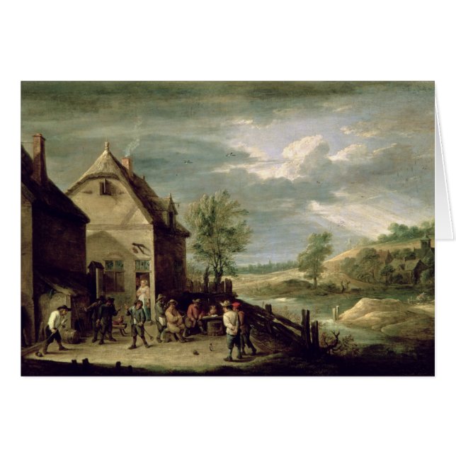 Peasants die Boules spelen (Voorkant Horizontaal)