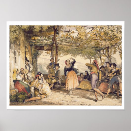 Peasants die de Bolero dansen, van 'Schetsen van d Poster (Voorkant)