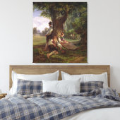 Peasants met een Siesta, 1841 Canvas Afdruk (Insitu (Slaapkamer))
