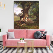 Peasants met een Siesta, 1841 Canvas Afdruk (Insitu (Woonkamer))