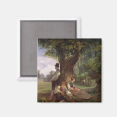 Peasants met een Siesta, 1841 Magneet (Voorkant / Achterkant)