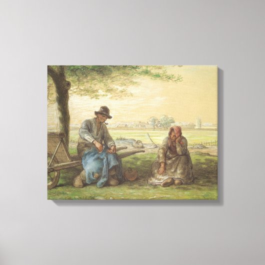 Peasants Resting Canvas Afdruk (Voorkant)