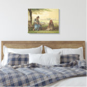 Peasants Resting Canvas Afdruk (Insitu (Slaapkamer))