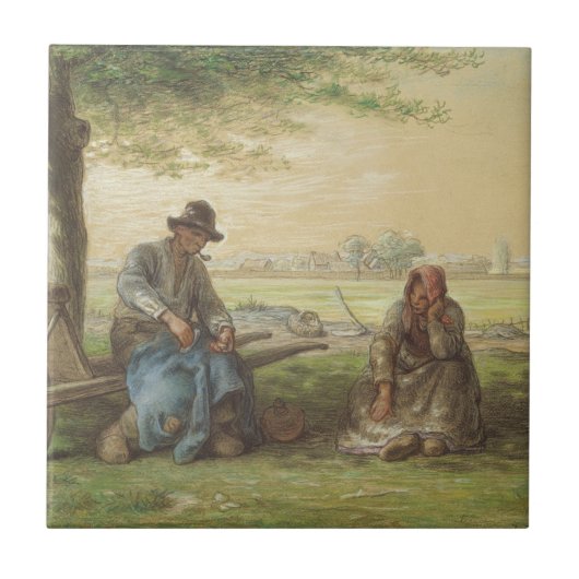 Peasants Resting Tegeltje (Voorkant)