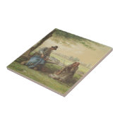 Peasants Resting Tegeltje (Zijkant)