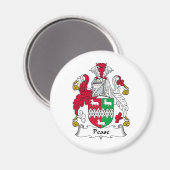 Pease Family Crest Magneet (Voorkant / Achterkant)