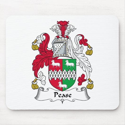 Pease Family Crest Muismat (Voorkant)