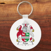 Pease Family Crest Sleutelhanger (Voorkant)