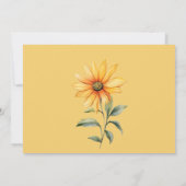 Peaty brown orange mint sunflower flowers RSVP Kaart (Achterkant)