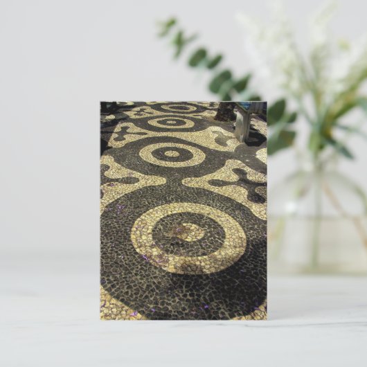 Pebble Art Footpath : Funchal, Madeira (Portugal) Briefkaart (Staand voorkant)