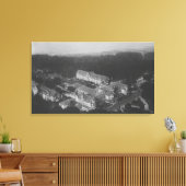 Pebble Beach, CA - Hotel Del Monte Aerial Uitzicht Canvas Afdruk (Insitu (Woonkamer))