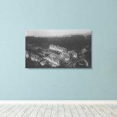 Pebble Beach, CA - Hotel Del Monte Aerial Uitzicht Canvas Afdruk (Insitu (Houten vloer))