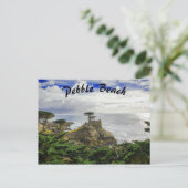 Pebble Beach California Ocean Uitzicht Briefkaart (Staand voorkant)