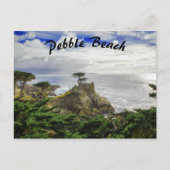 Pebble Beach California Ocean Uitzicht Briefkaart (Voorkant)