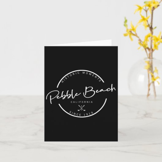 Pebble Beach Golf Kaart (Gele Bloem)