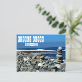 Pebble Beach in La Union Philippines Briefkaart (Staand voorkant)