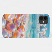 Pebble Beach Zeegezicht Rustige Oceaan Stenen Natu Case-Mate iPhone Case (Achterkant (horizontaal))