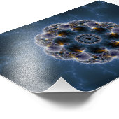 Pebble Fractal Art Foto Afdruk (Hoek)