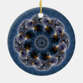 Pebble Fractal Art Keramisch Ornament (Achterkant)