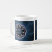 Pebble Fractal Art Koffiemok (Voorkant links)