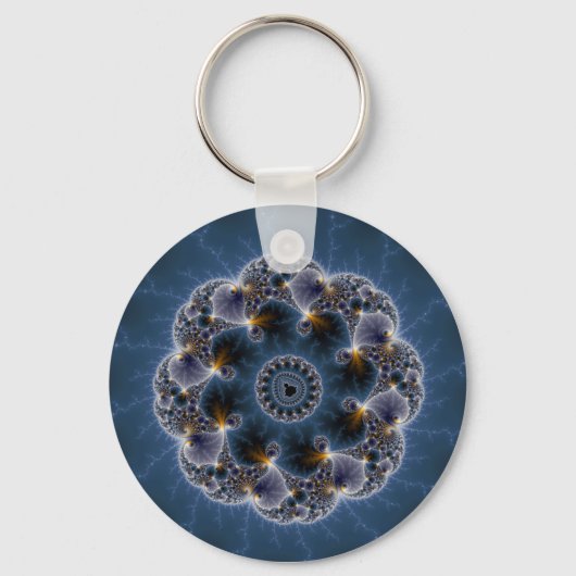 Pebble Fractal Art Sleutelhanger (Voorkant)