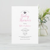 Pebble Hart Koppels Baby shower / Sprinkle Kaart (Staand voorkant)