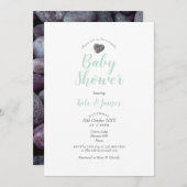 Pebble Hart Koppels Baby shower / Sprinkle Kaart (Voorkant / Achterkant)