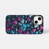 Pebble harten iPhone hoesje (Achterkant horizontaal)