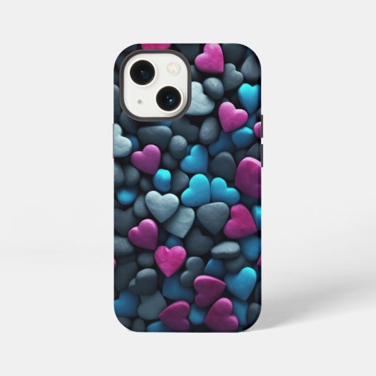 Pebble harten iPhone hoesje (Achterkant)