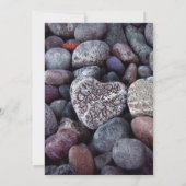 Pebble Heart Couples Baby Shower / Sprinkle Kaart (Achterkant)