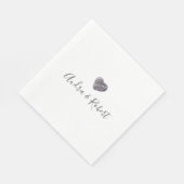Pebble Heart Discovery Bruiloft Servet (Hoek)