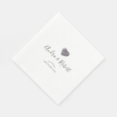Pebble Heart Discovery Bruiloft Servet (Hoek)