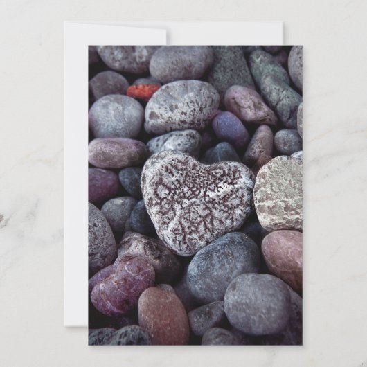 Pebble Heart Discovery slaat de datum op Save The Date (Achterkant)