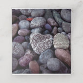 Pebble Heart Discovery Trouwdag Plaatskaartje (Binnenkant ongevouwen)