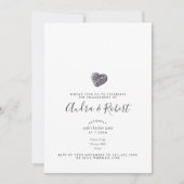 Pebble Heart Ontdekkings Verlovingsfeest Kaart (Voorkant)