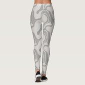 "Pebble Party in het zwart" Leggings (Achterkant)