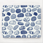 Pebble Pattern - Cyanotype Effect Muismat (Voorkant)