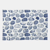 Pebble Pattern - Cyanotype Effect Theedoek (Horizontaal)