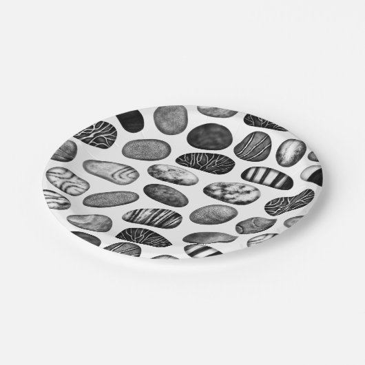 Pebble Pattern Papieren Bordje (Gekanteld)