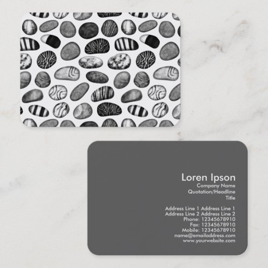 Pebble Pattern Visitekaartje (Voorkant / Achterkant)