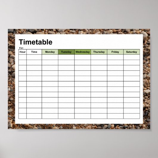 Pebble Poster (Voorkant)