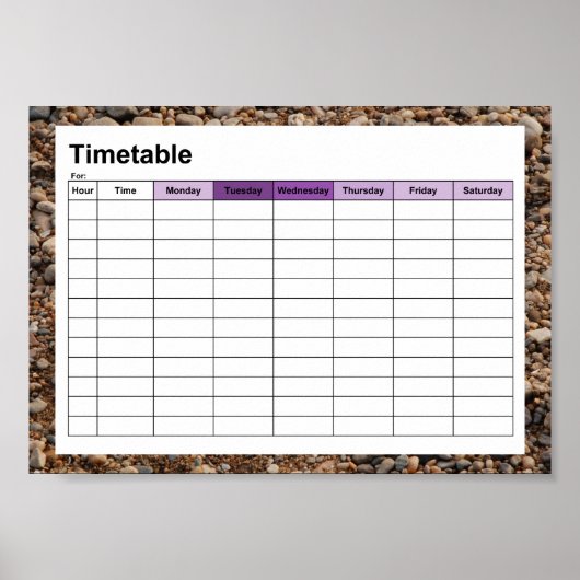 Pebble Poster (Voorkant)