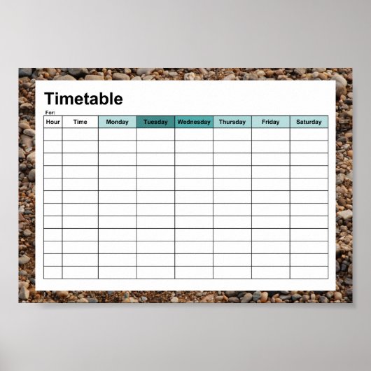 Pebble Poster (Voorkant)