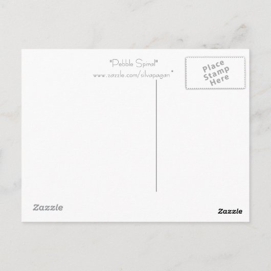 Pebble spiraal briefkaart (Achterkant)