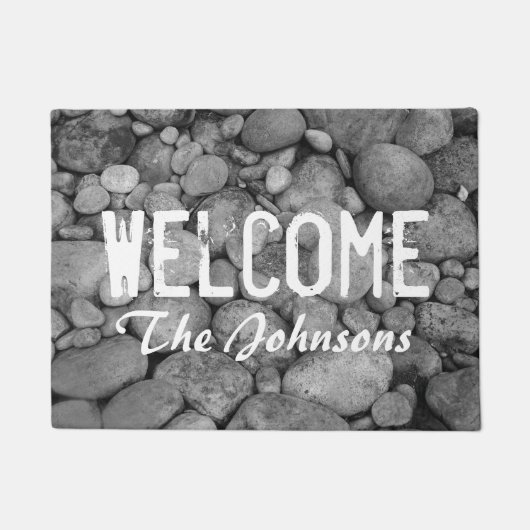 Pebble-stenen of aangepaste afbeelding-deurmat deurmat (Voorkant)